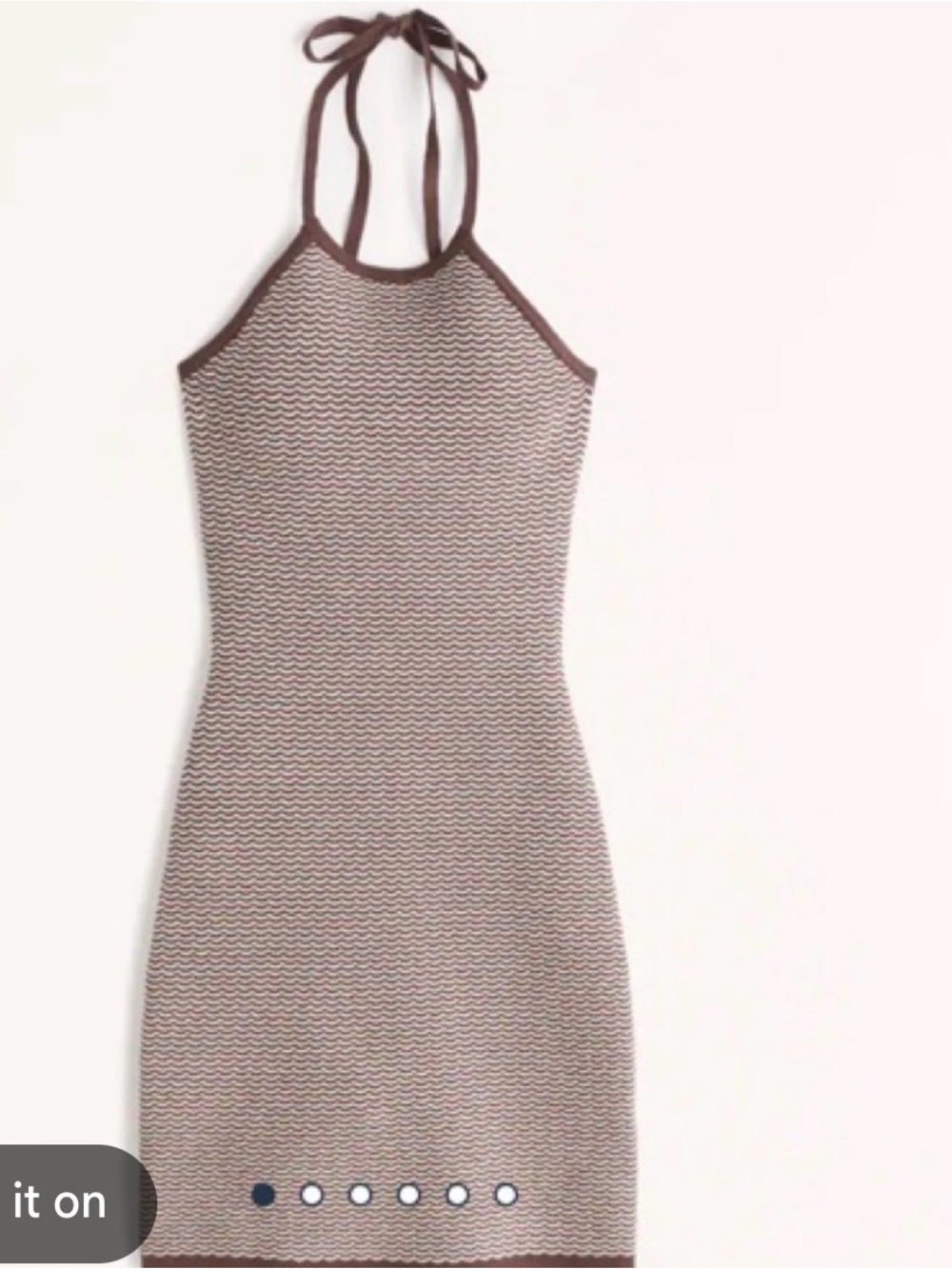 Abercrombie & fitch halter crochet mini dress size small nwt